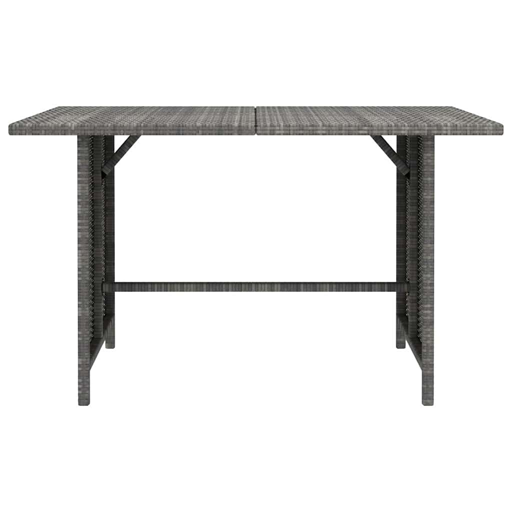 9 Piece Garden Lounge Set with Cushions Poly Rattan Grey