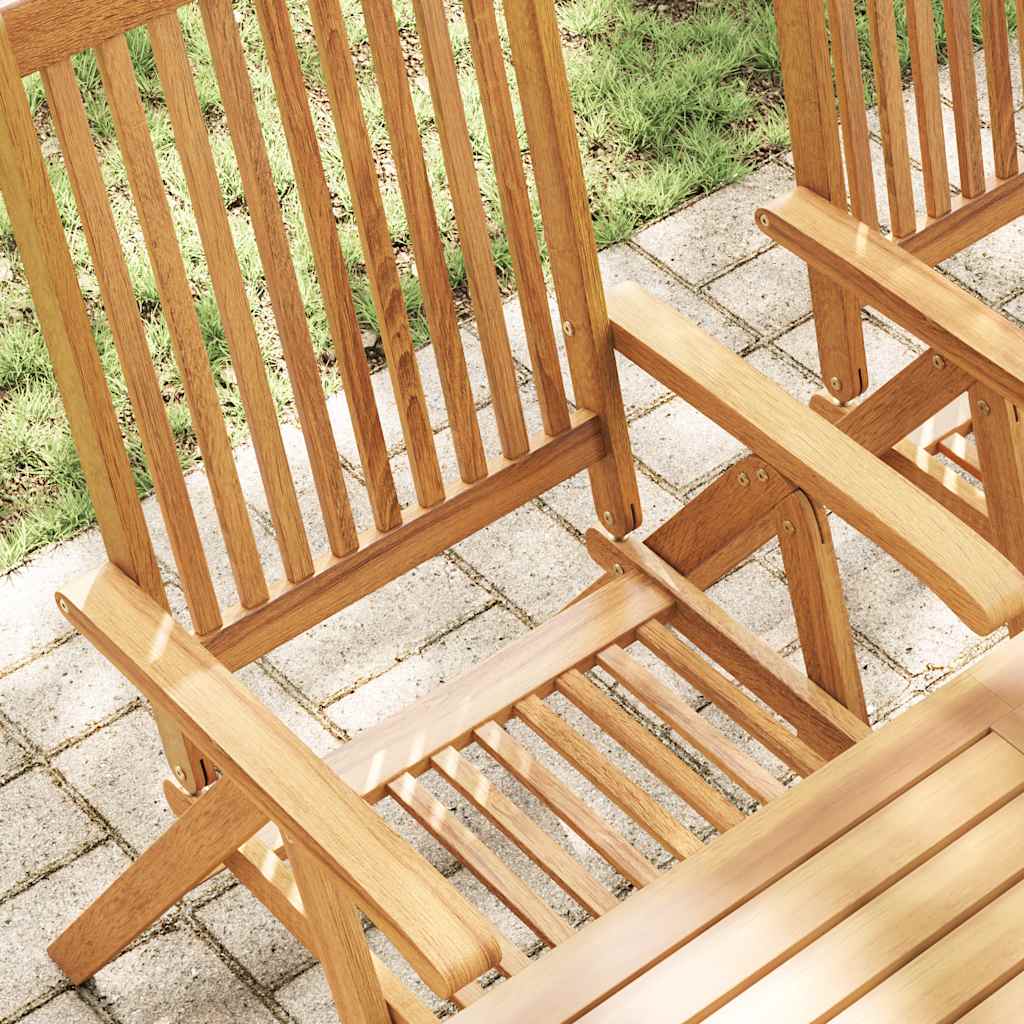 Folding Garden Chairs 6 pcs Solid Wood Acacia