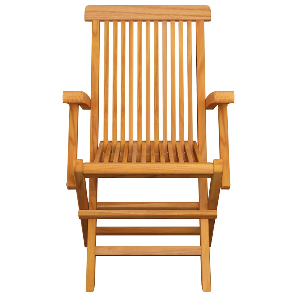 Garden Chairs with Anthracite Cushions 4 pcs Solid Teak Wood