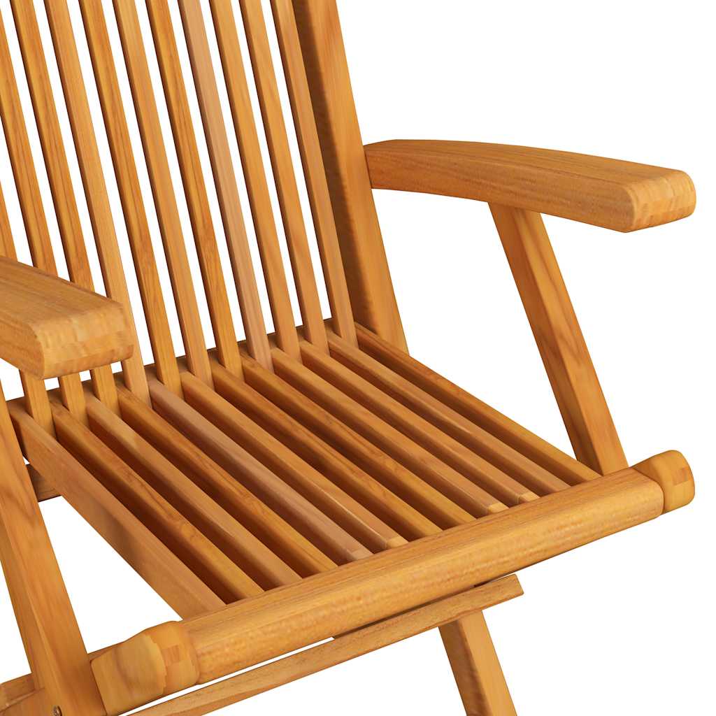 Garden Chairs with Anthracite Cushions 4 pcs Solid Teak Wood