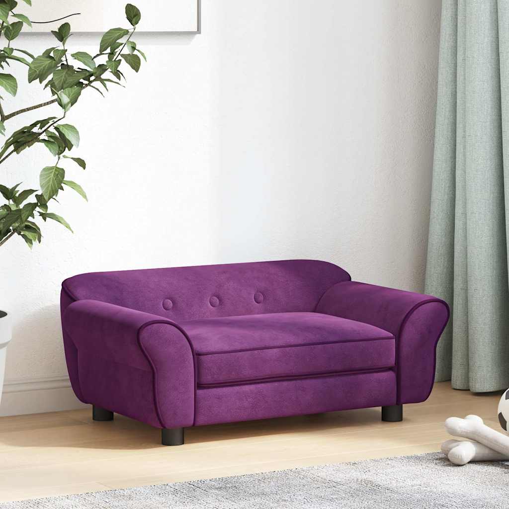 Dog Sofa Burgundy 72x45x30 cm Plush