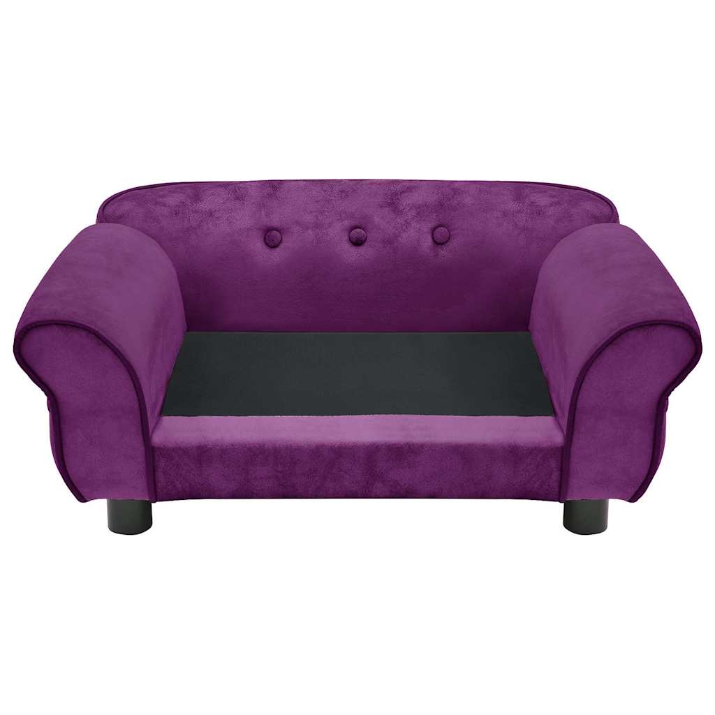 Dog Sofa Burgundy 72x45x30 cm Plush