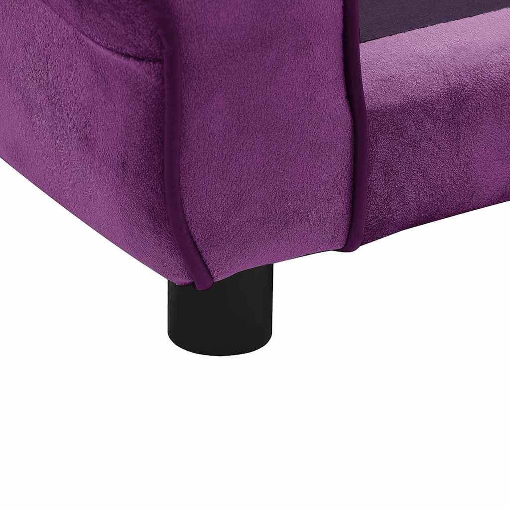Dog Sofa Burgundy 72x45x30 cm Plush