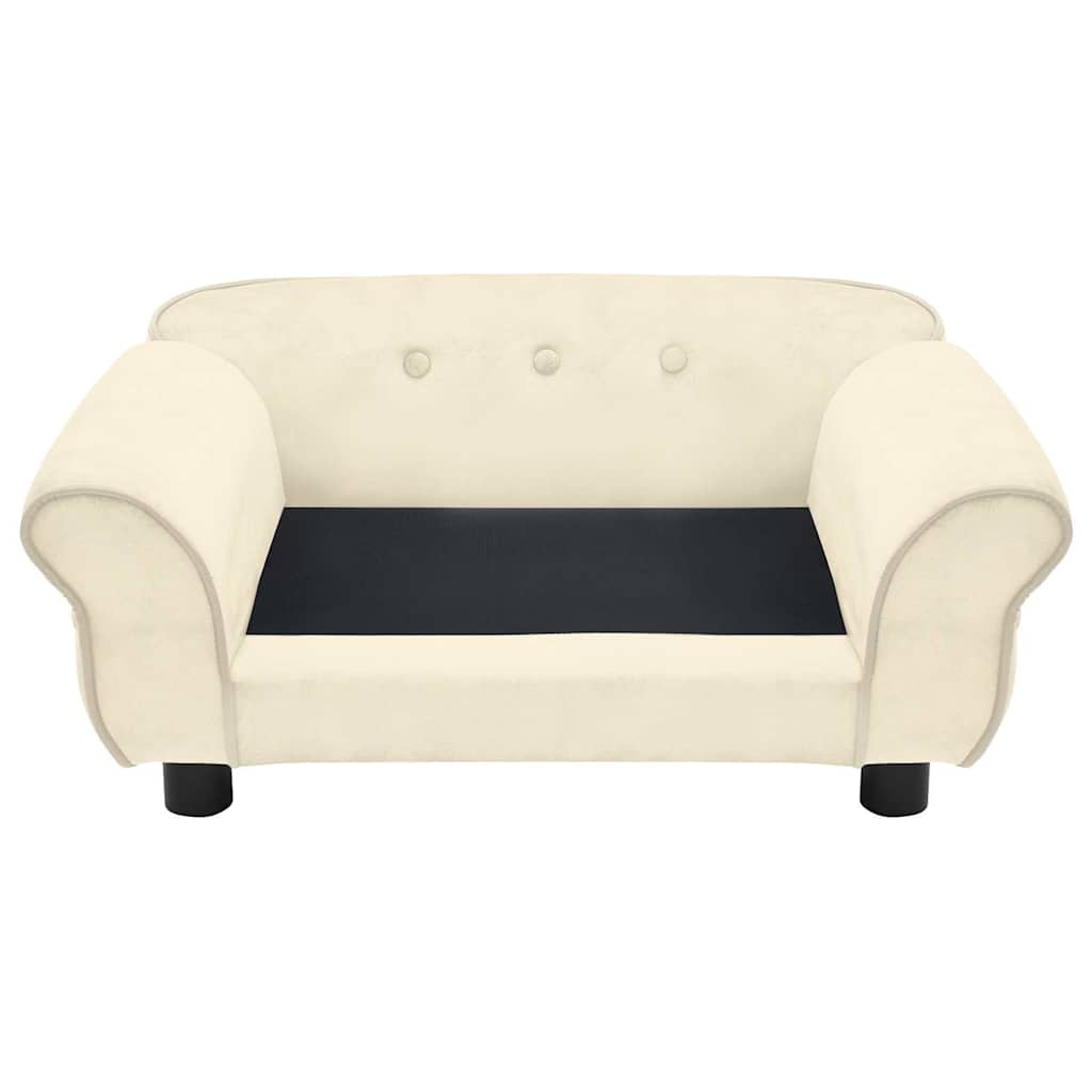 Dog Sofa Cream 72x45x30 cm Plush