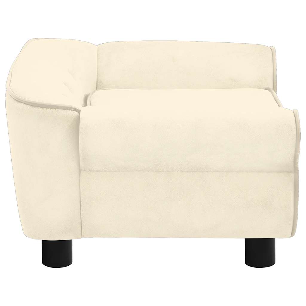 Dog Sofa Cream 72x45x30 cm Plush