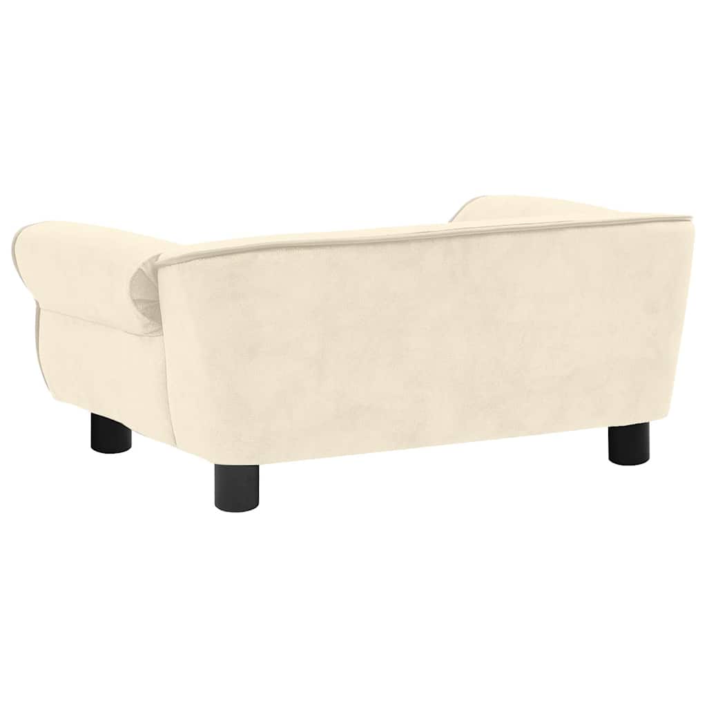 Dog Sofa Cream 72x45x30 cm Plush