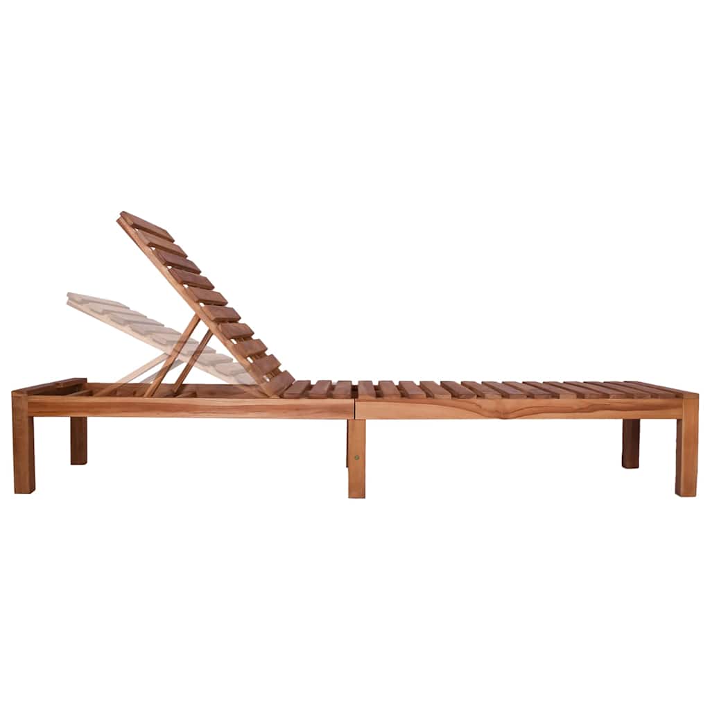 Sun Lounger Solid Wood Teak