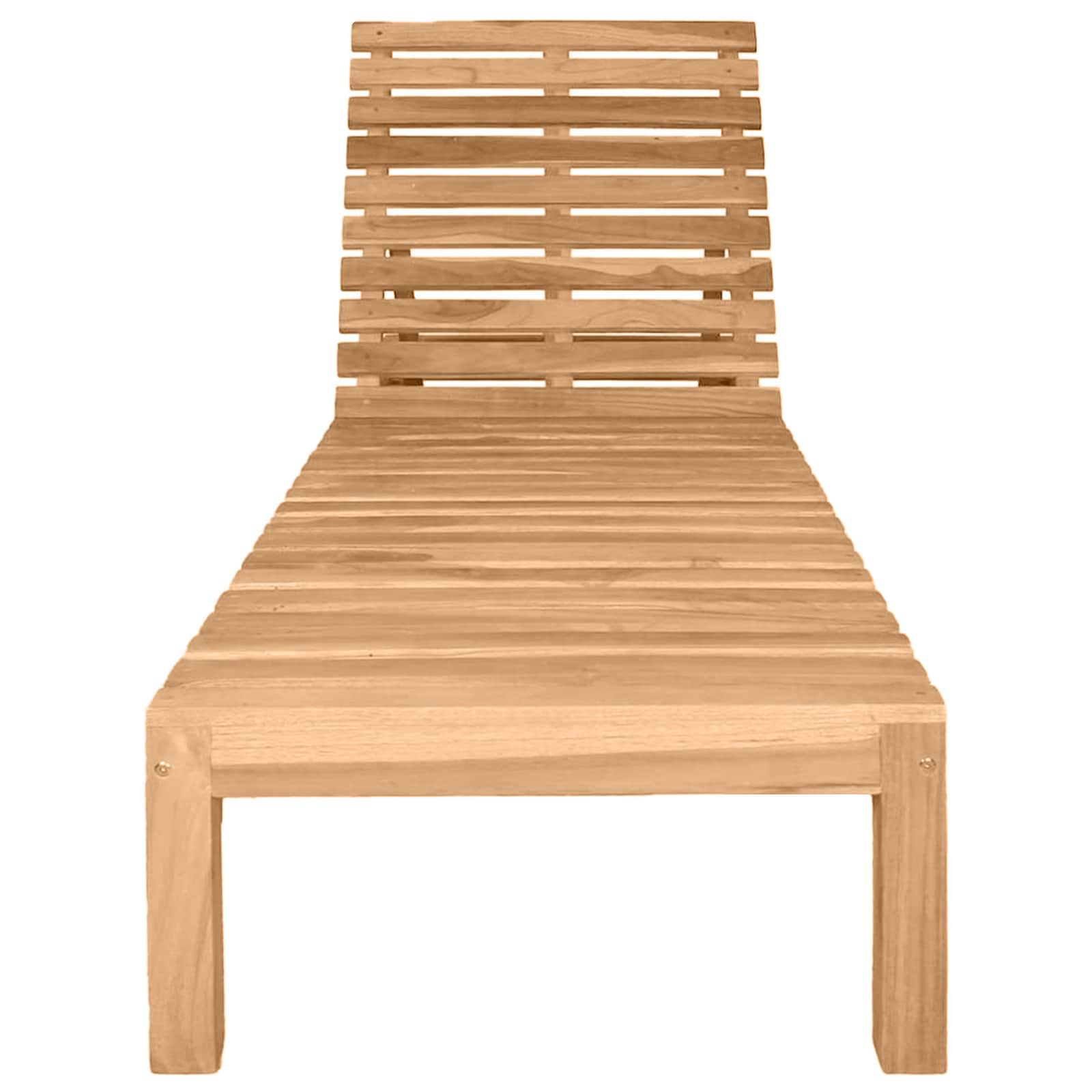 Sun Lounger Solid Wood Teak