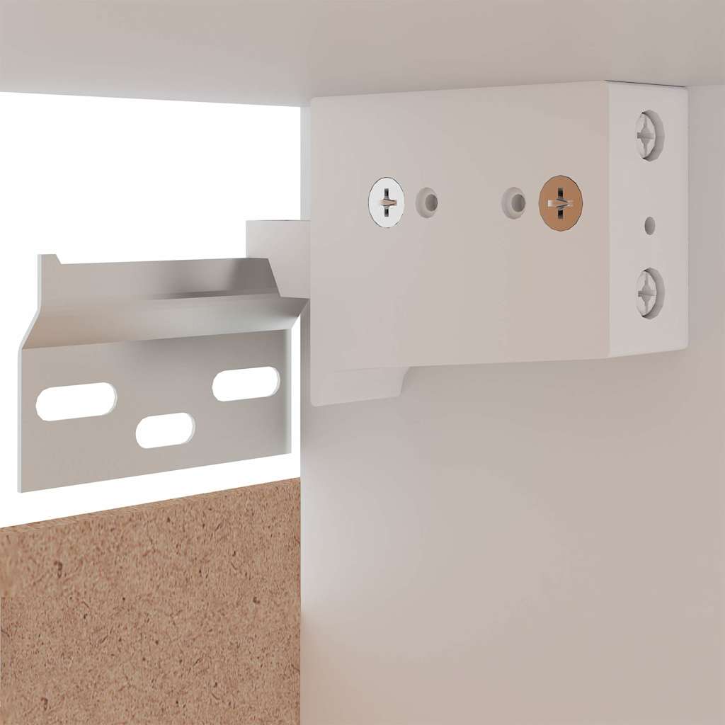 8 Piece Kitchen Cabinet Set "Lyon" White Engineered Wood