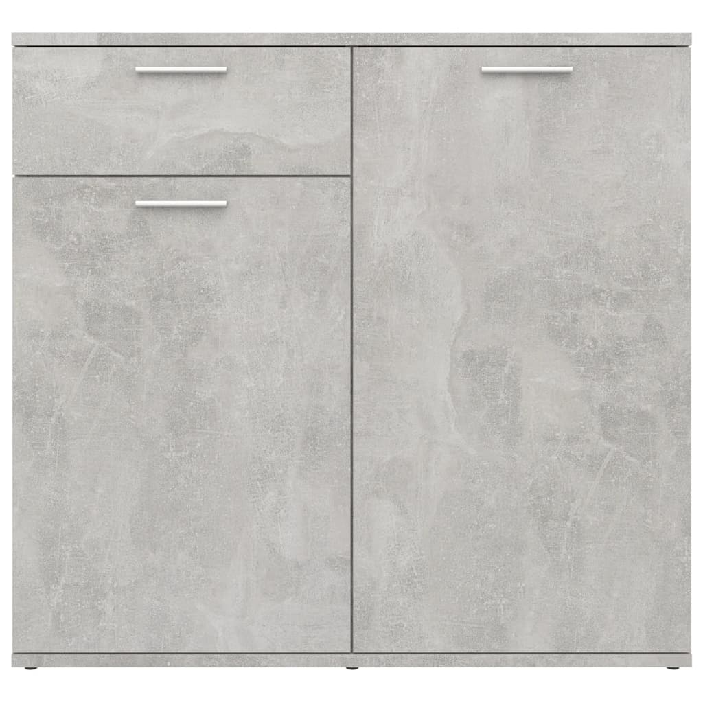 Sideboard Concrete Grey 80x36x75 cm Engineered Wood