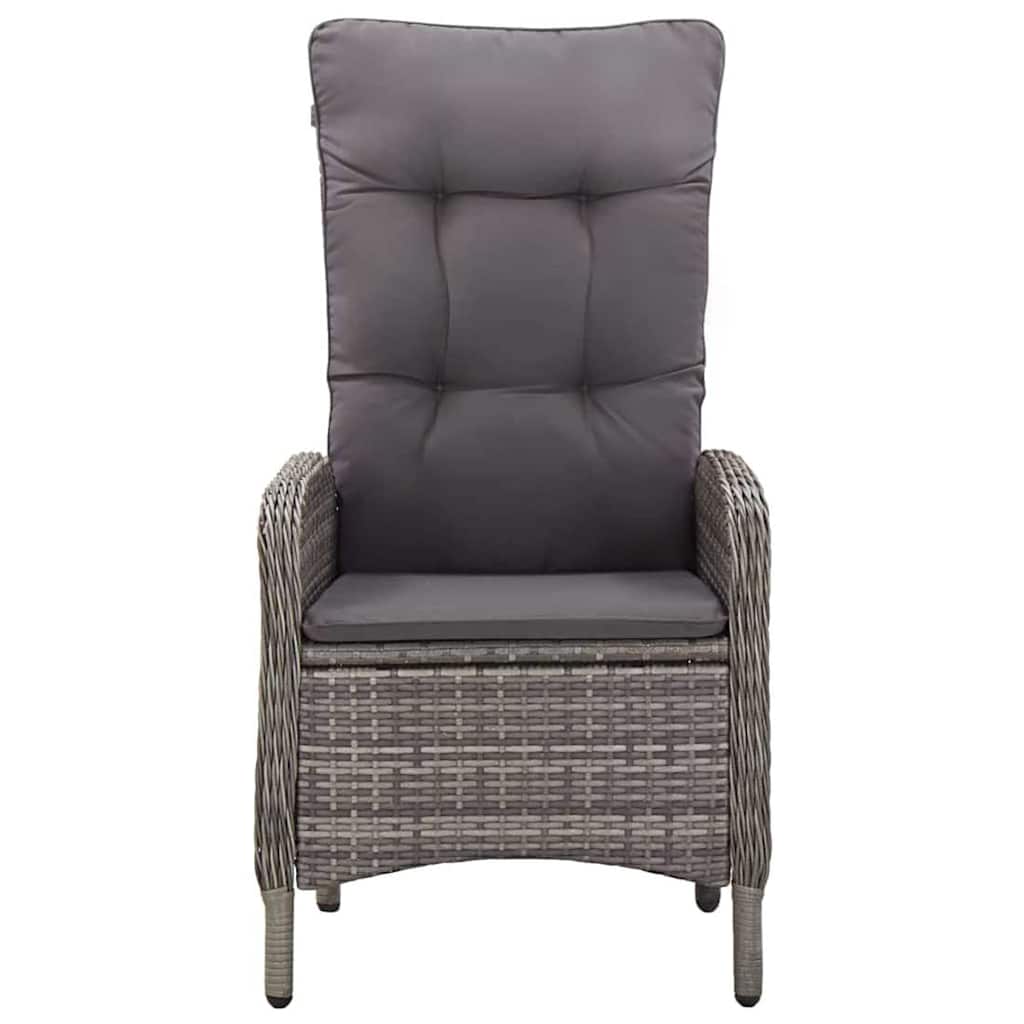 5 Piece Garden Dining Set Grey