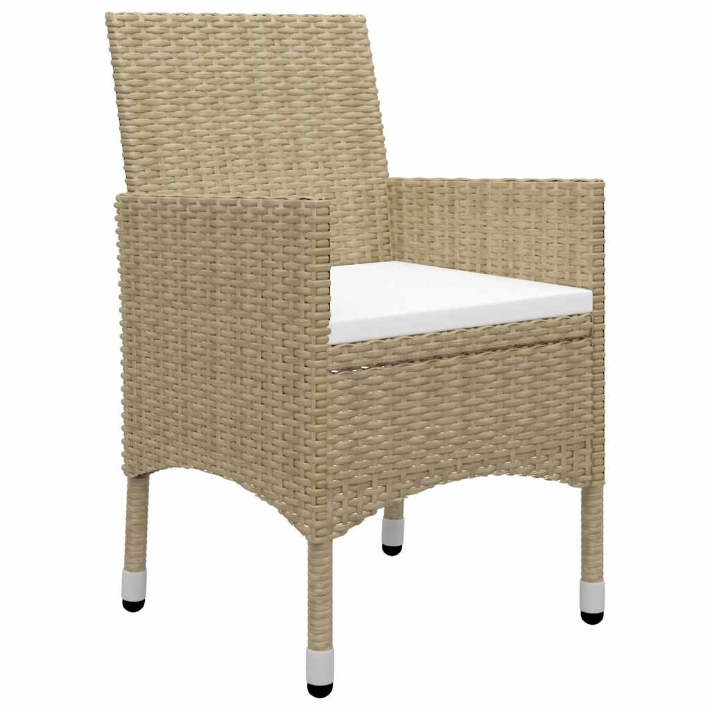 3 Piece Garden Dining Set Beige