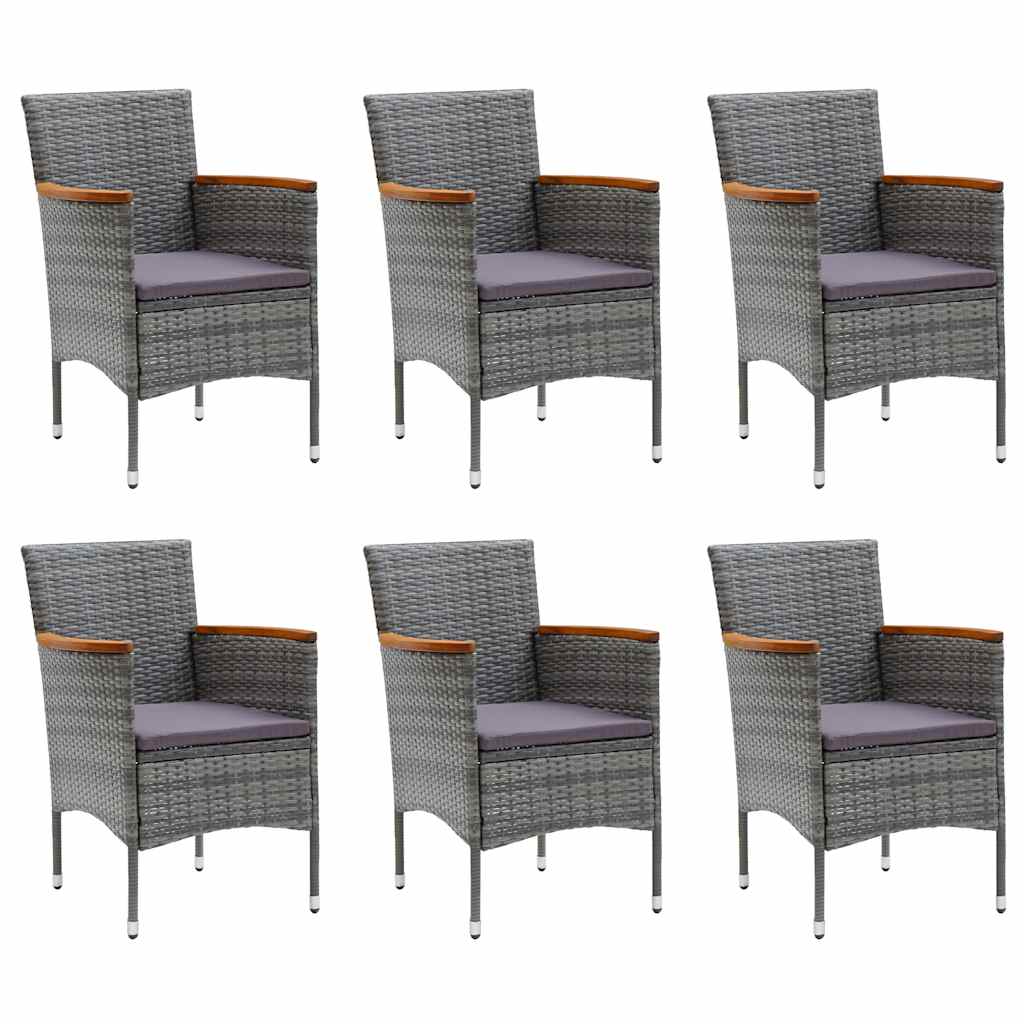 11 Piece Garden Dining Set Grey