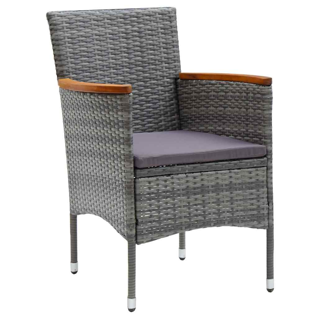 11 Piece Garden Dining Set Grey