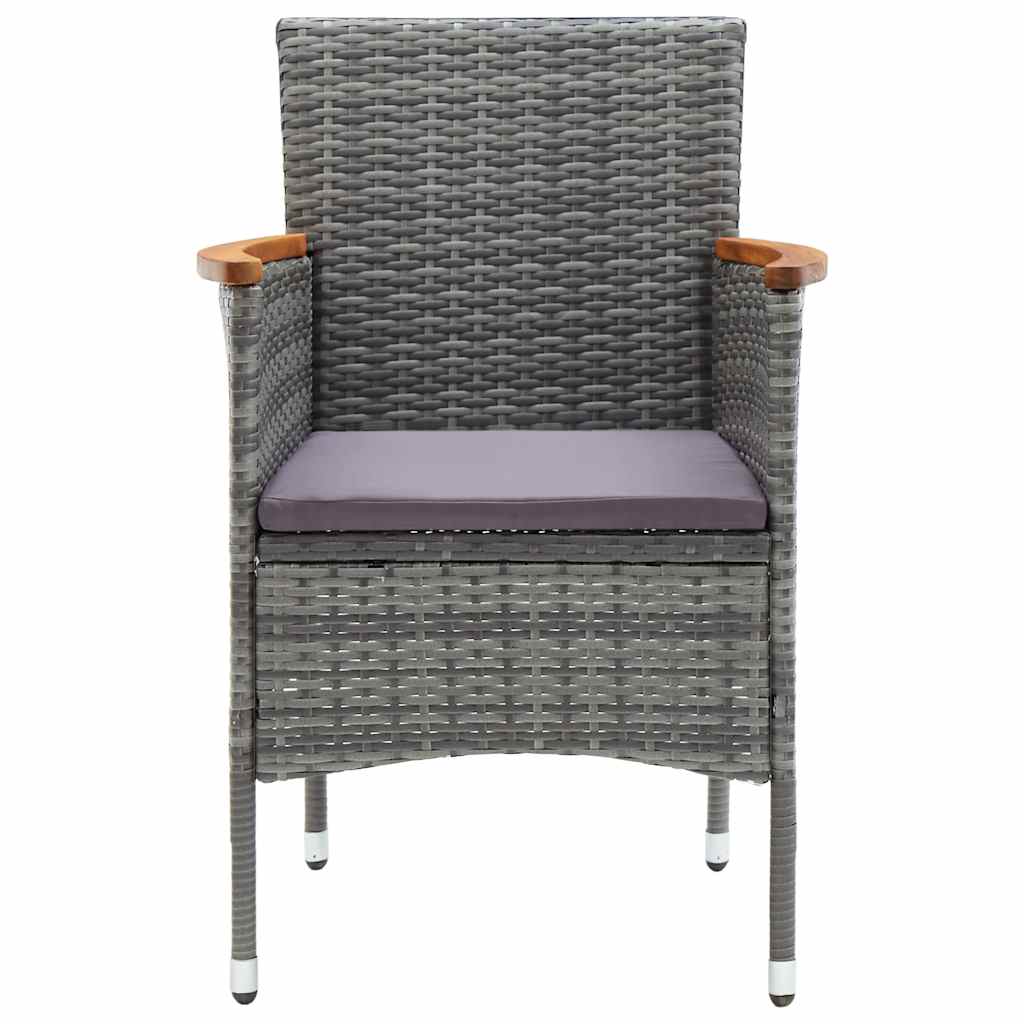 11 Piece Garden Dining Set Grey