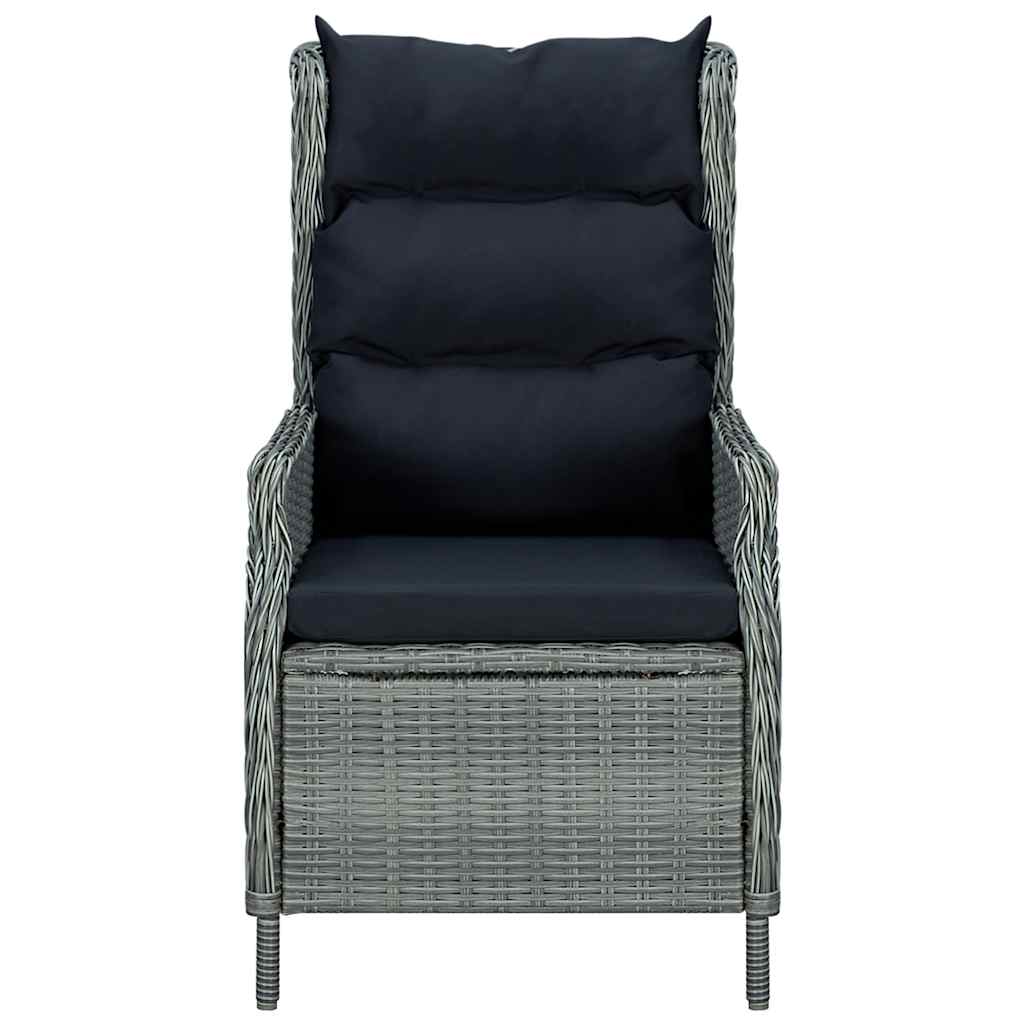 9 Piece Garden Dining Set Light Grey