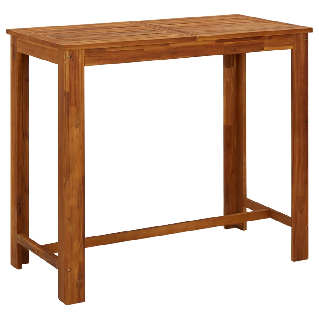 7 Piece Garden Bar Set Brown