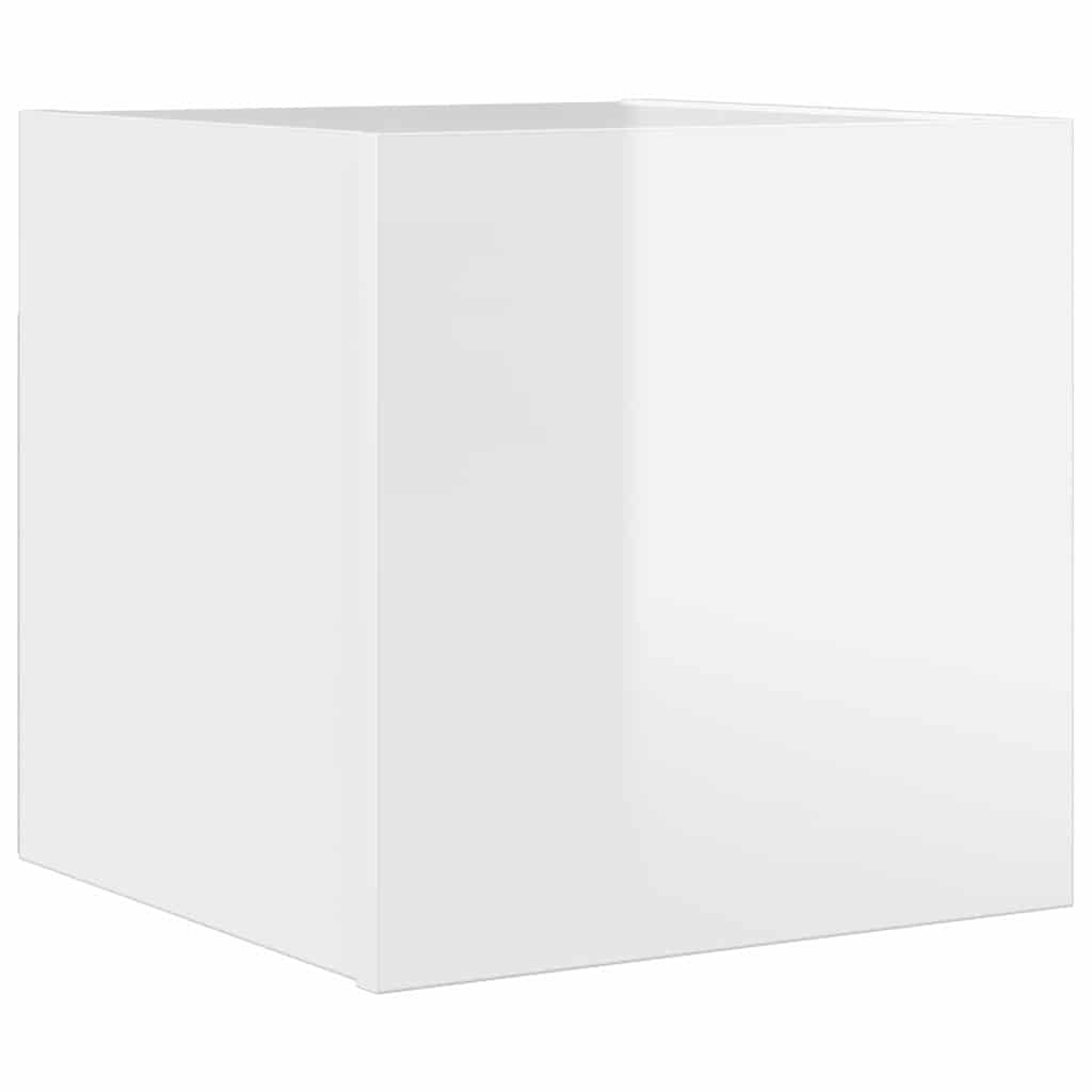 Wall Mounted TV Cabinet High Gloss White 30.5x30x30 cm