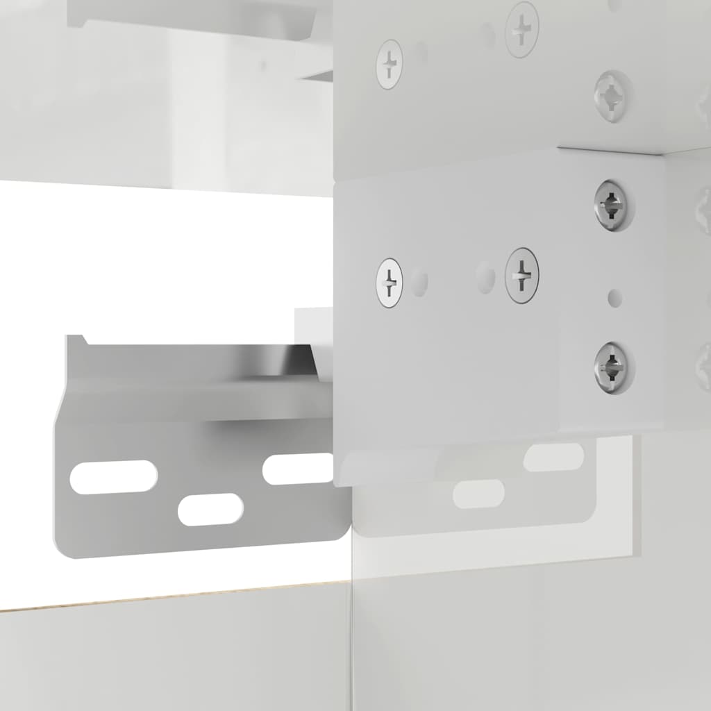 Wall Mounted TV Cabinet High Gloss White 30.5x30x30 cm