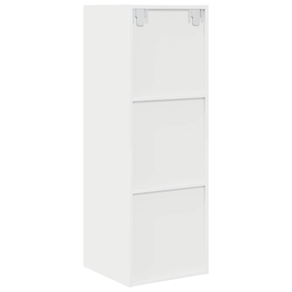 Wall-mounted TV Cabinet White 37x37x107 cm Engineered Wood