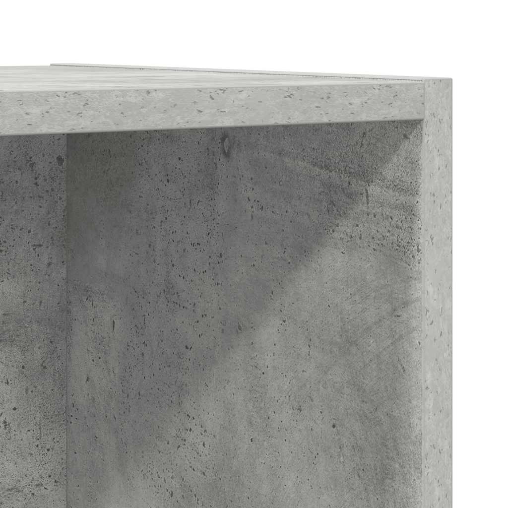 Wall-mounted TV Cabinet Concrete Grey 37x37x107 cm