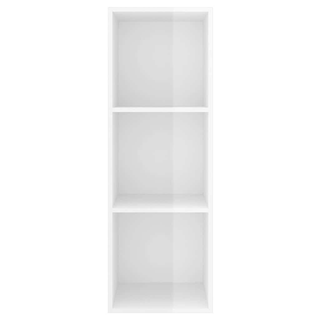 Wall-mounted TV Cabinet High Gloss White 37x37x107 cm Engineered Wood