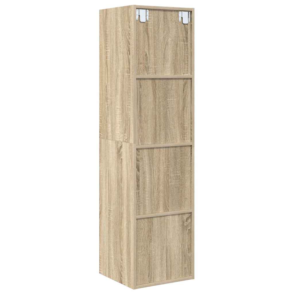 Wall-mounted TV Cabinet Sonoma Oak 37x37x142.5 cm Engineered Wood