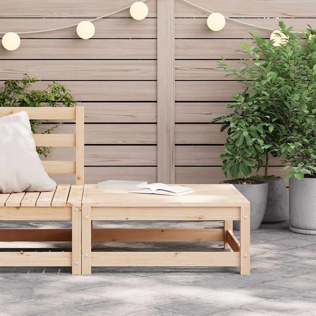 Garden Footstool 70x70x30 cm Solid Pinewood