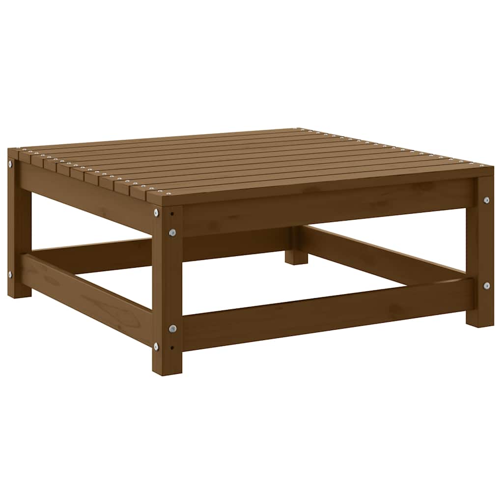 3 Piece Garden Lounge Set Honey Brown Solid Pinewood