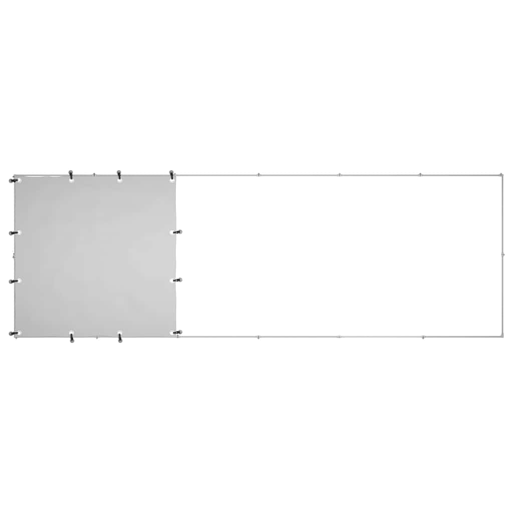 Dog Kennel Silver 330x110x110 cm Steel