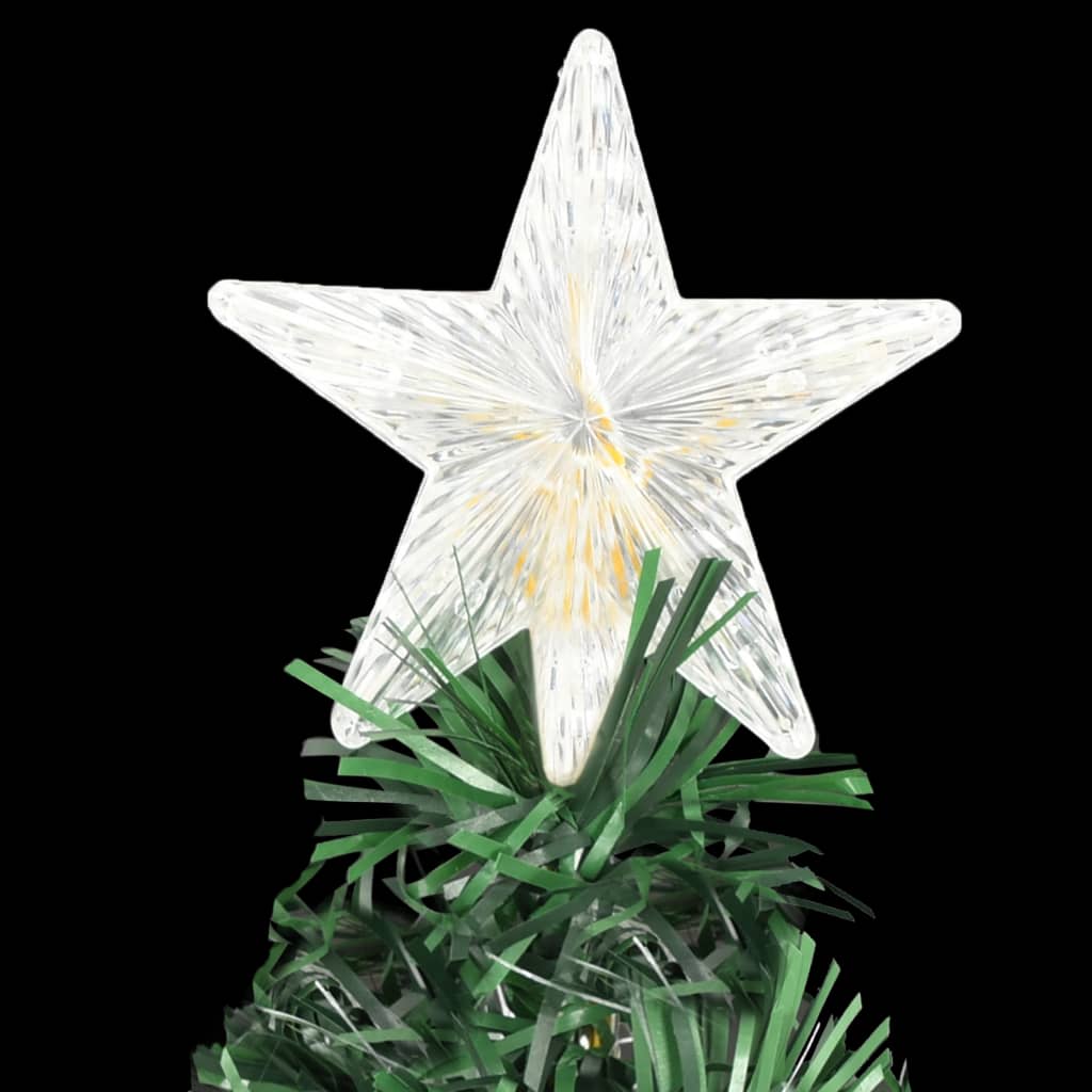 Artificial Pre-lit Christmas Tree with Stand 180 cm Fibre Optic
