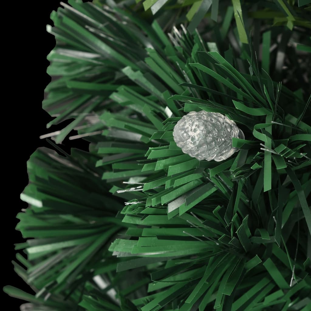 Artificial Pre-lit Christmas Tree with Stand 180 cm Fibre Optic