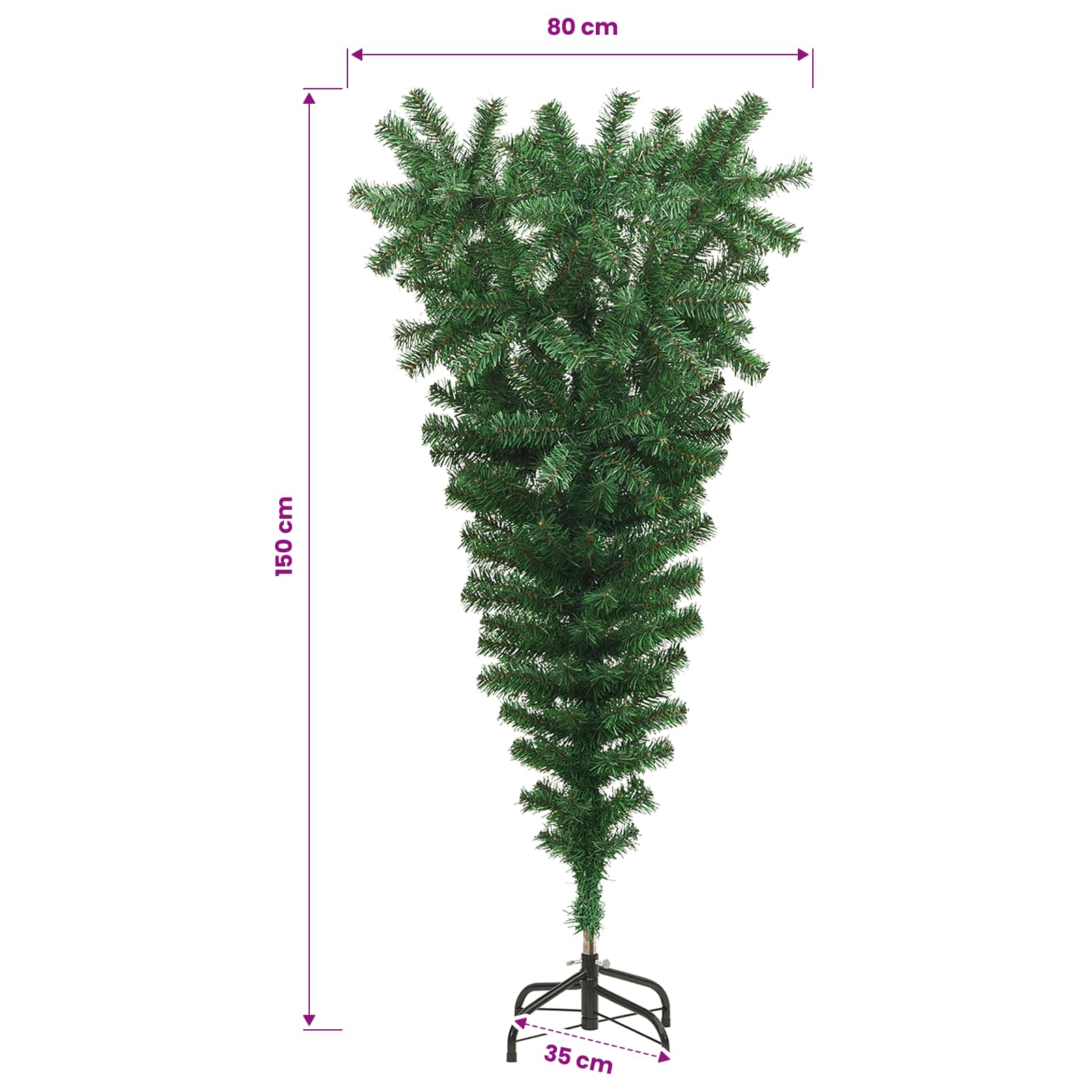 Christmas trees PVC, Steel Green
