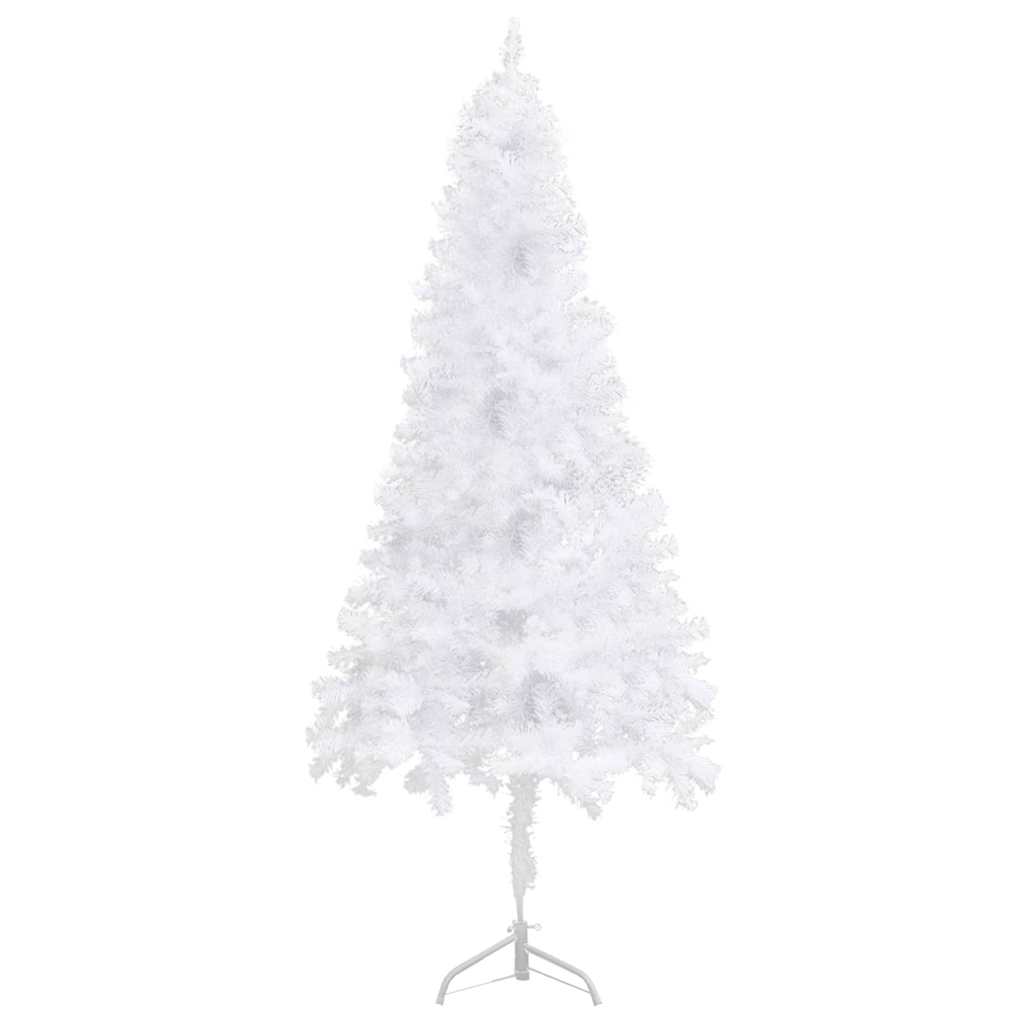 Corner Artificial Christmas Tree White 240 cm PVC