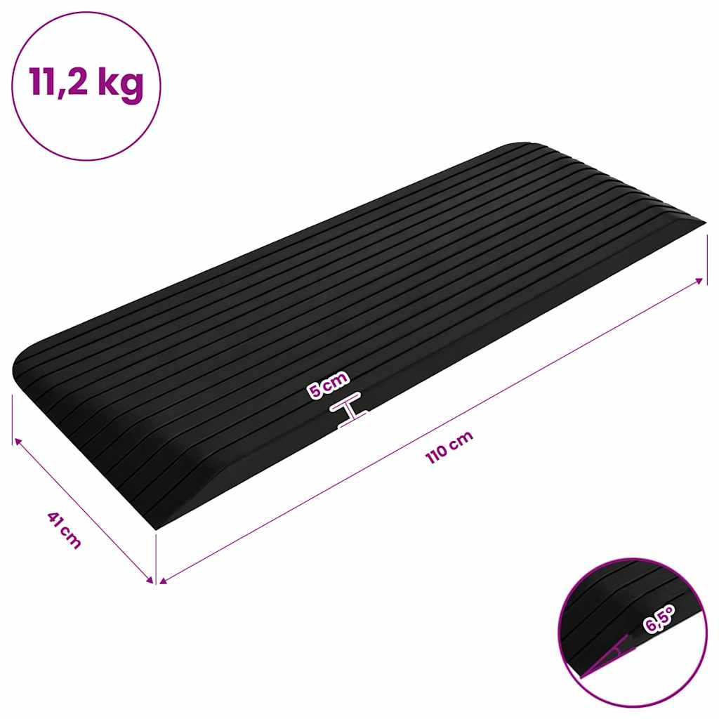 Threshold Ramp 110x41x5 cm Rubber