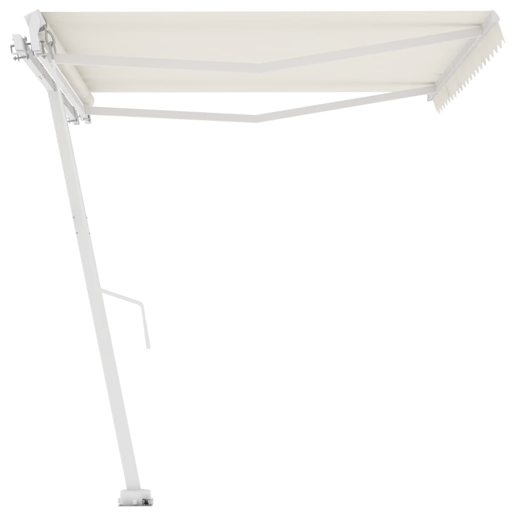 Manual Awning 4.5 x 3 m Cream 100% Polyester