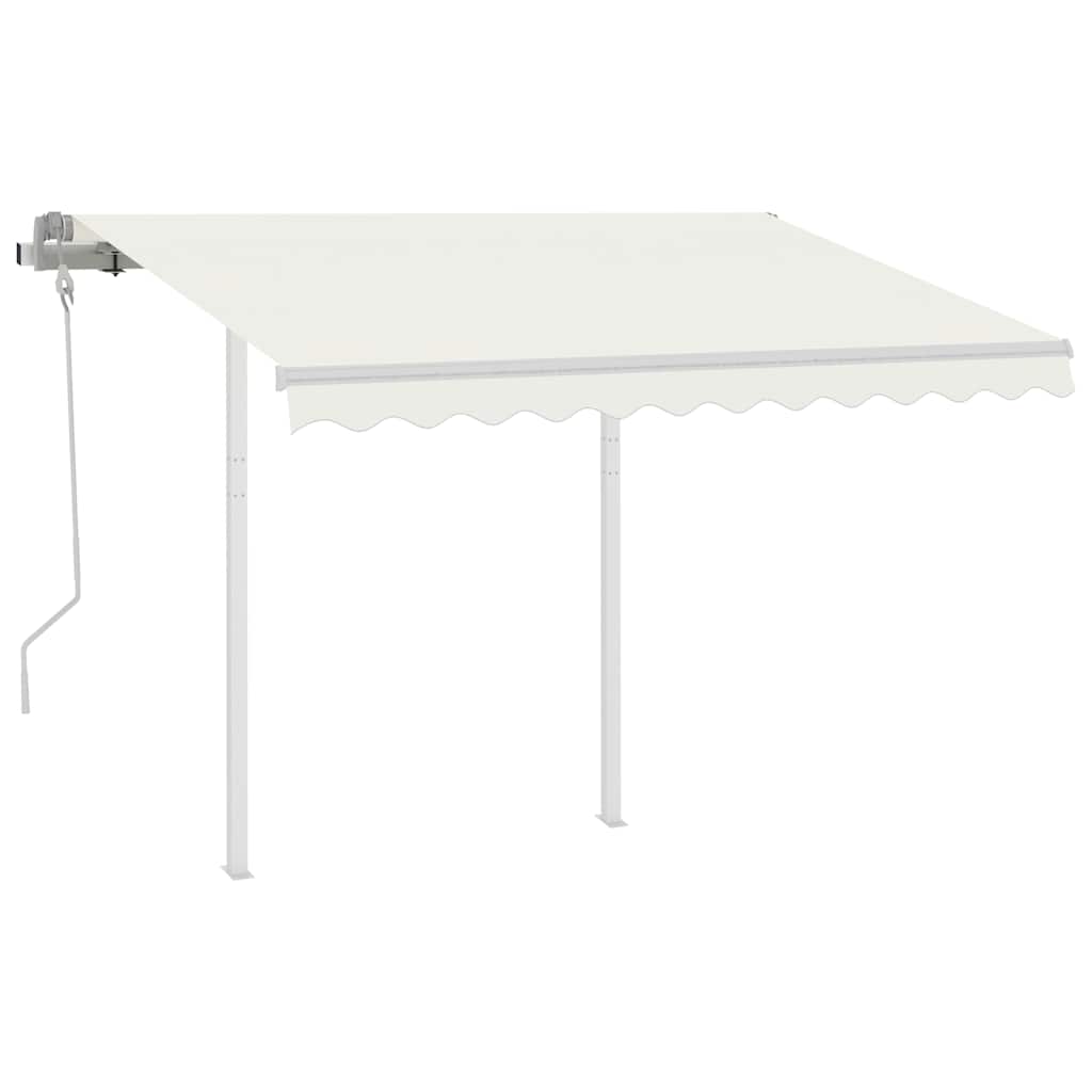 Manual Awning 3 x 2.5 m Cream 100% Polyester