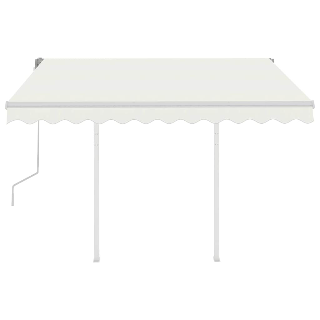 Manual Awning 3 x 2.5 m Cream 100% Polyester