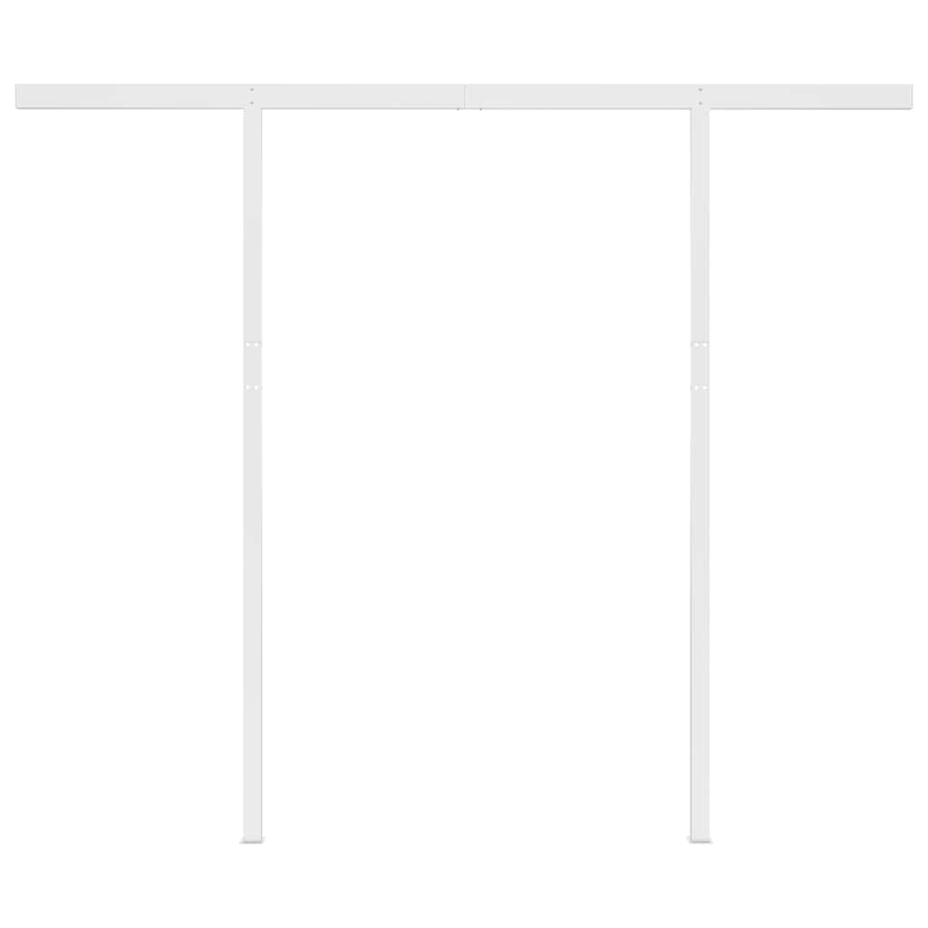 Manual Retractable Awning with Posts 3x2.5 m Anthracite