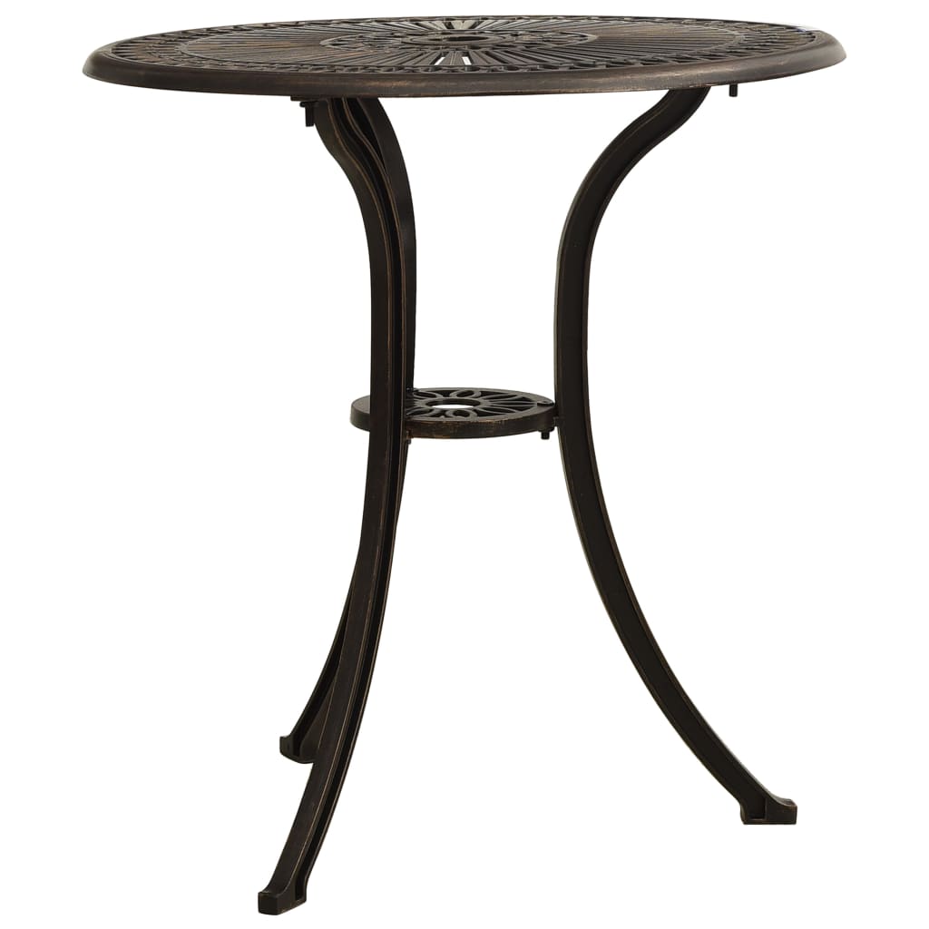 3 Piece Bistro Set Cast Aluminium Bronze