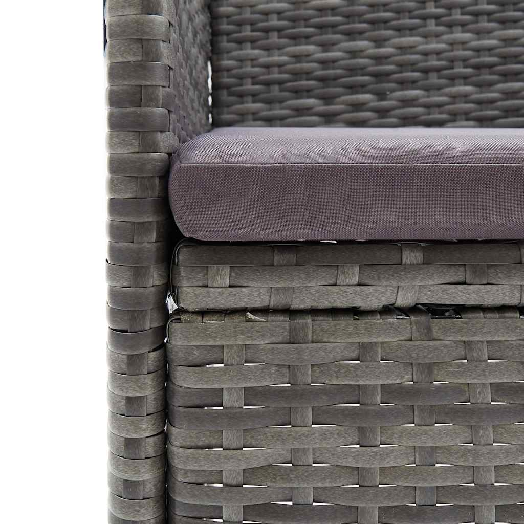 5 Piece Garden Dining Set Grey