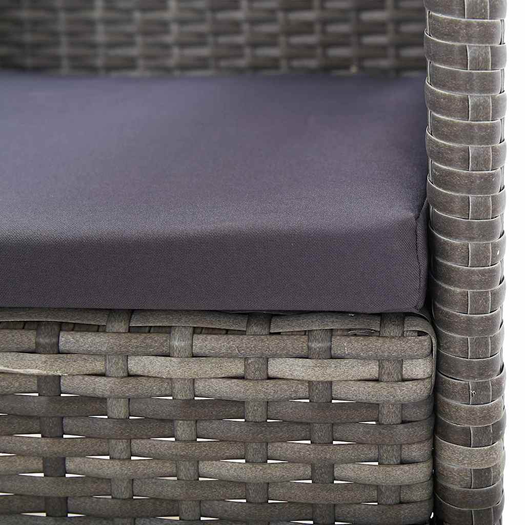 5 Piece Garden Dining Set Anthracite