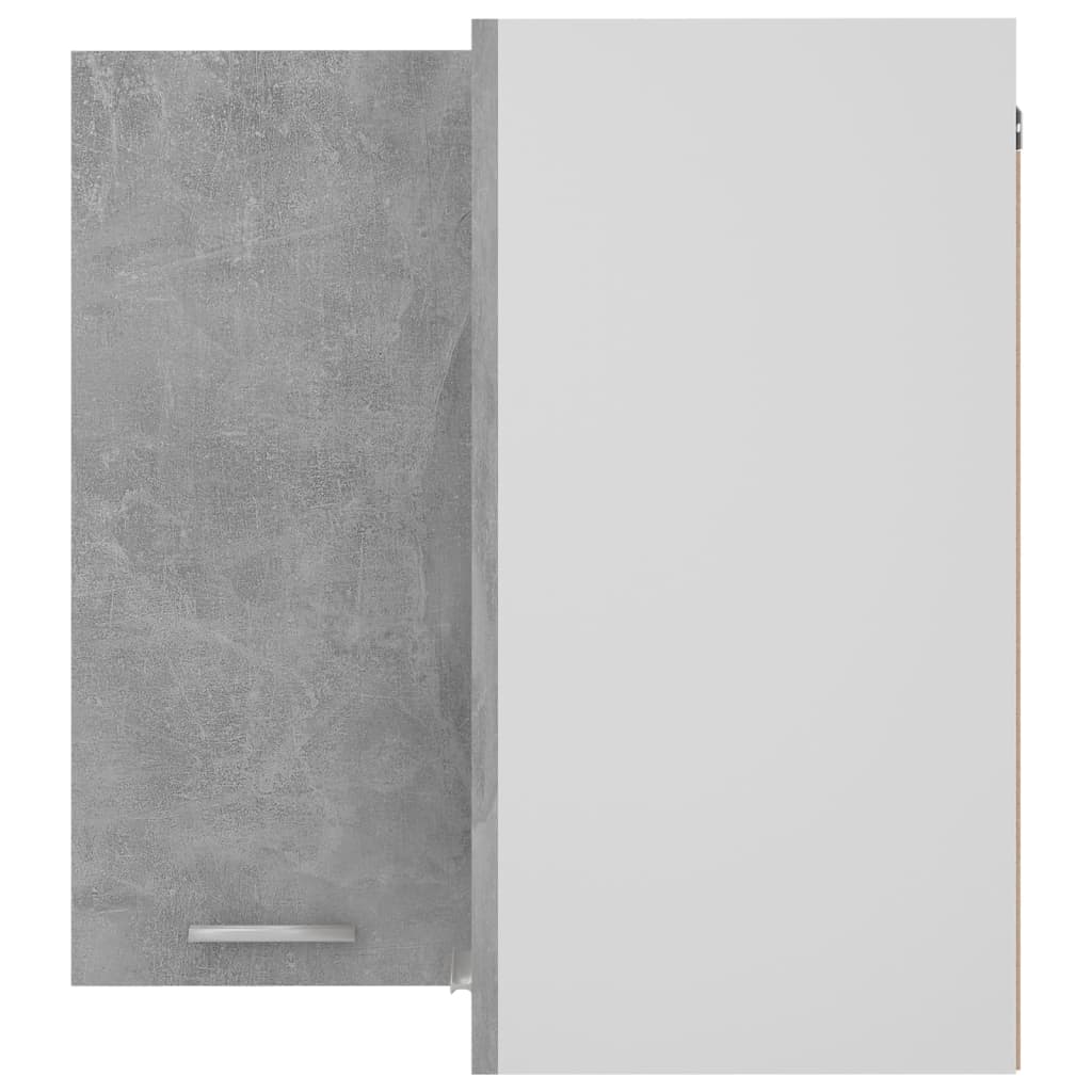 Hanging Corner Cabinet "Lyon" Concrete Grey 57x57x60 cm