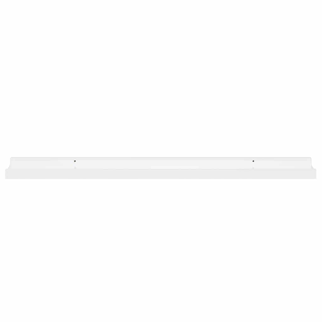 Wall Shelves 2 pcs High Gloss White 80x9x3 cm