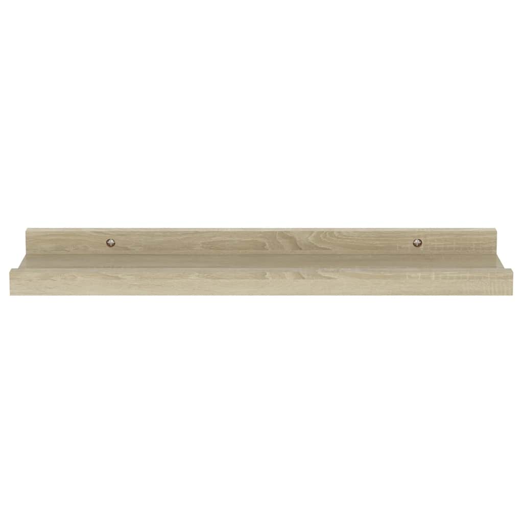 Wall Shelves 2 pcs Sonoma Oak 40x9x3 cm