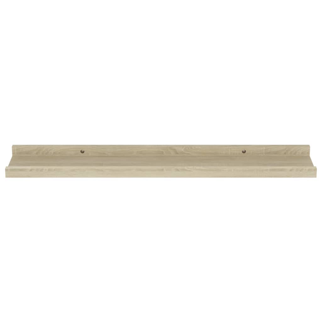 Wall Shelves 2 pcs Sonoma Oak 60x9x3 cm