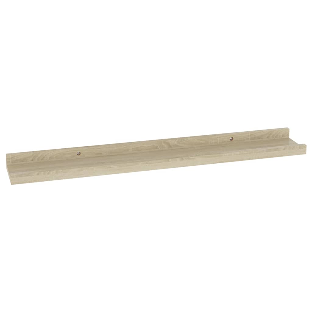 Wall Shelves 2 pcs Sonoma Oak 60x9x3 cm