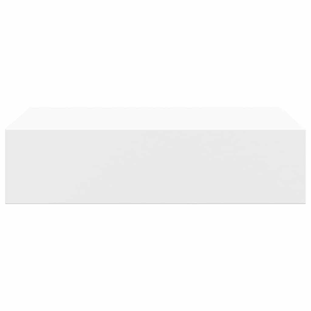 Wall-mounted Drawer Shelf White 40x23.5x10cm MDF