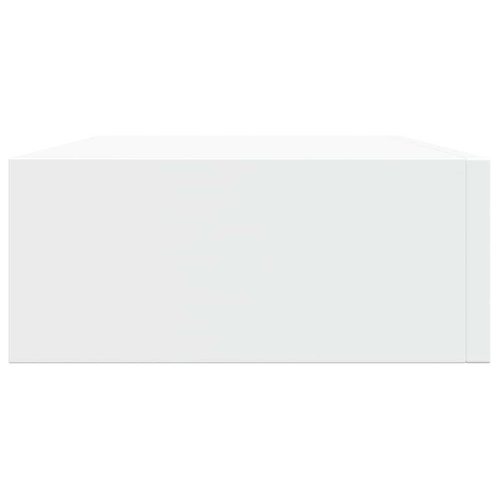 Wall-mounted Drawer Shelf White 40x23.5x10cm MDF