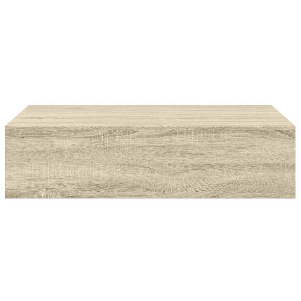 Wall-mounted Drawer Shelf Oak 40x23.5x10cm MDF